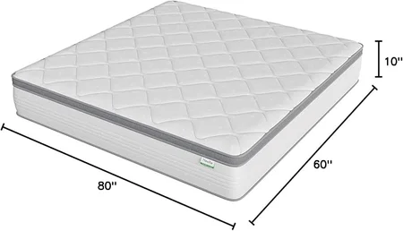 Close-up view of Novilla mattress layers showing pocket innerspring construction