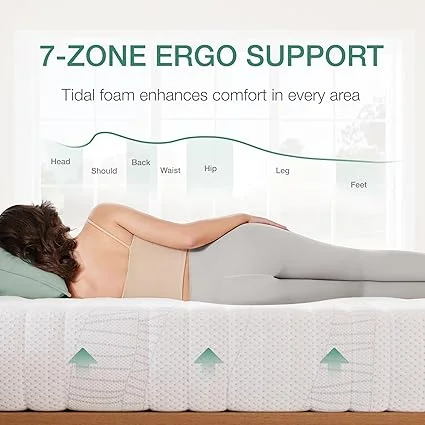 Novilla 14 inch mattress in a box, easy delivery and setup for king size beds