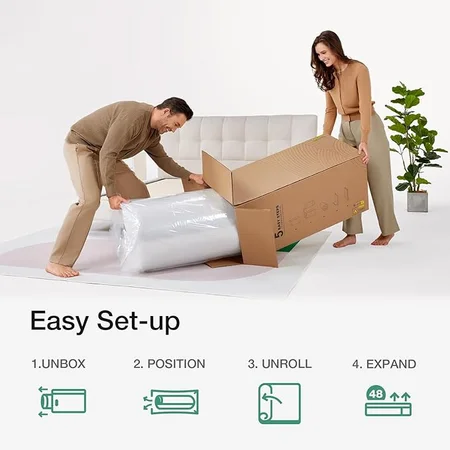 6-inch thick Novilla Twin XL mattress with durable design