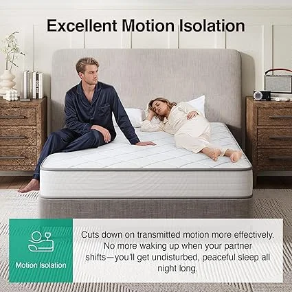 8-inch comfort foam layer in Novilla hybrid mattress