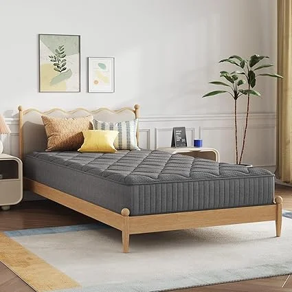 Novilla 8 inch twin mattress for kids providing back pain relief and contour support