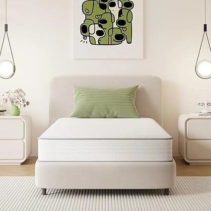 Novilla 8 inch twin XL hybrid mattress in a box