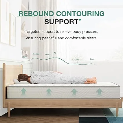 CertiPUR-US certified Novilla twin mattress with durable construction