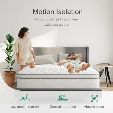 Novilla hybrid mattress combining pocket spring support with foam