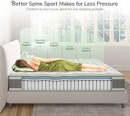 Novilla medium firm mattress with plush pillow top comfort layer