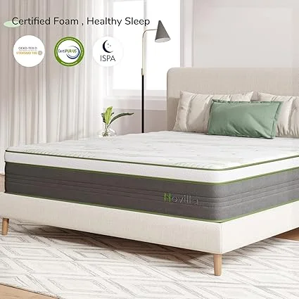 Novilla medium firm mattress providing supportive sleep surface