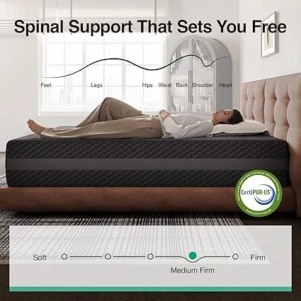 Novilla queen mattress offering responsive support and convenient box delivery