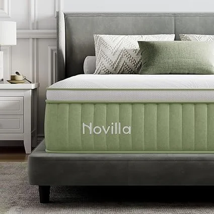 Novilla twin hybrid mattress with pocketed springs for kids' body support