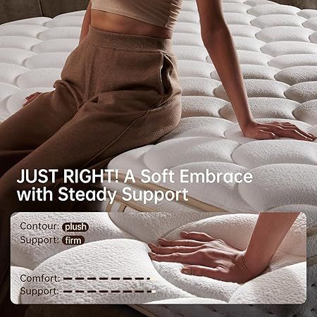 14-inch OFFTR z queen mattress with reinforced edge support and hybrid construction