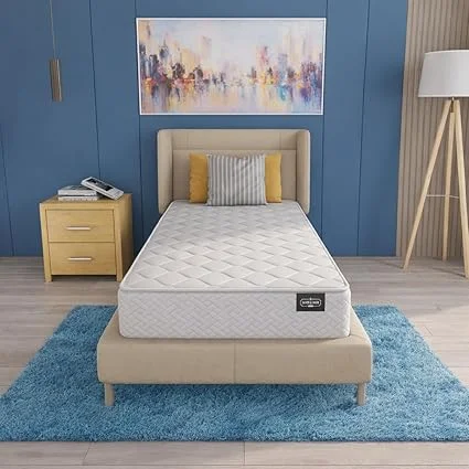 OLIVER & SMITH hybrid twin mattress with Bonnell springs and Euro top