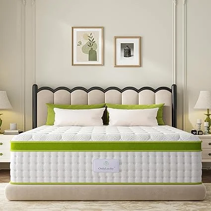 Onlylucky twin mattress with gel memory foam for cooling comfort and support