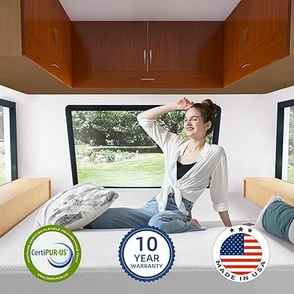 Top view showing cooling gel technology in Opoiar mattress
