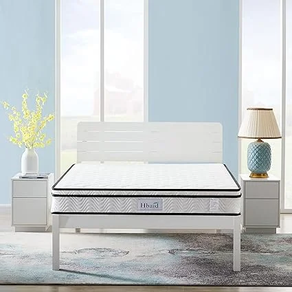 OUUI 10 inch hybrid mattress with gel memory foam layer for cool sleep