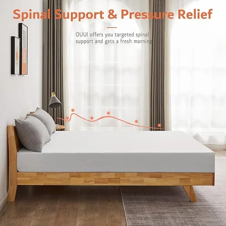 5 inch gel memory foam layer in OUUI queen mattress