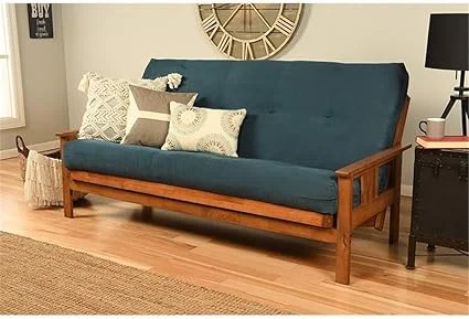 Close-up of suede fabric texture on Pemberly Row futon mattress