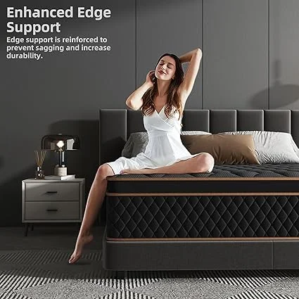 Layered construction of Pixafog memory foam hybrid mattress