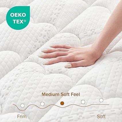12-inch Queblox mattress featuring multiple memory foam comfort layers