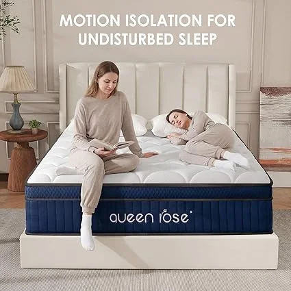 CertiPUR-US certified QUEEN ROSE cooling mattress for safe sleep