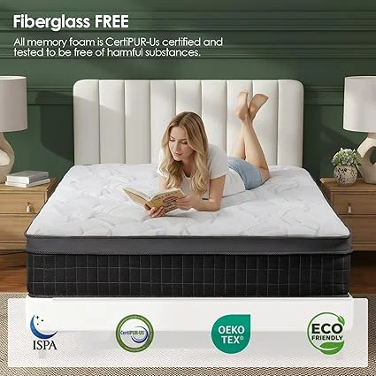 King size QUEEN ROSE mattress measuring 80x76 inches