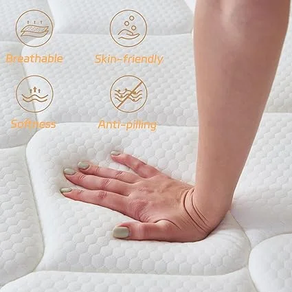 Individual pocket springs in queen mattress for motion isolation and silent sleep