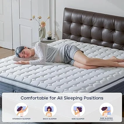 QUYNTRIXION queen mattress with reinforced edge support