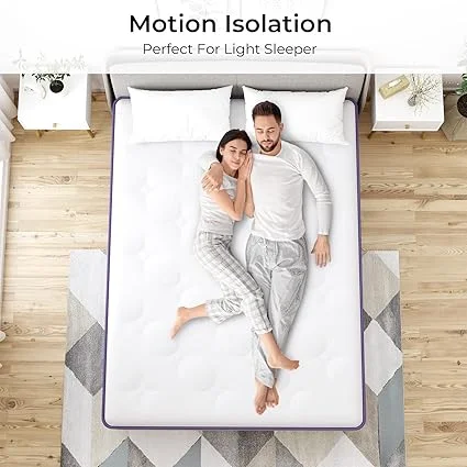 Diagram showing support and comfort features of REGOSS hybrid mattress