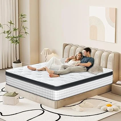RHHVVR Twin XL hybrid mattress with gel memory foam layer