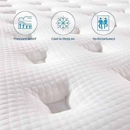 Unboxing the Rimensy 60x80 inch queen mattress showing comfort layers