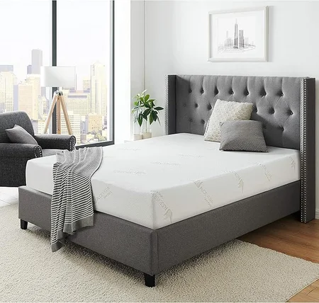 Roll-compressed mattress in a box with 3-layer extra firm comfort and support