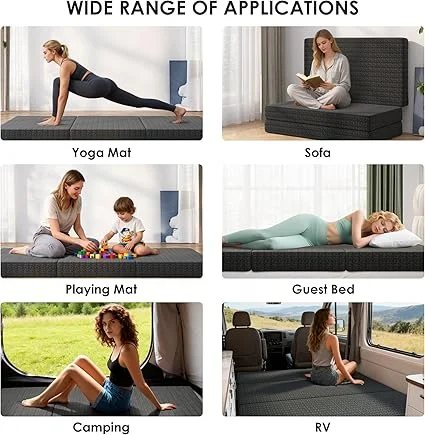 SDHYL folding mattress with removable washable cover for easy cleaning.
