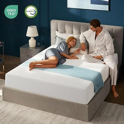 White twin size Seventable mattress with clean cover design