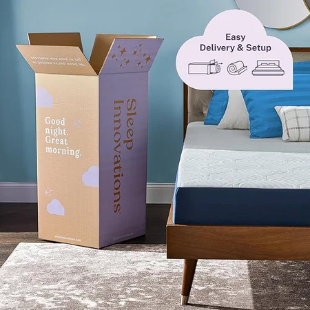 Unboxing and setting up the 10-inch Sleep Innovations hybrid mattress
