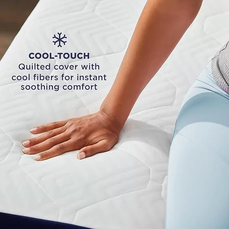 Cooling gel memory foam layers in Sleep Innovations hybrid mattress design