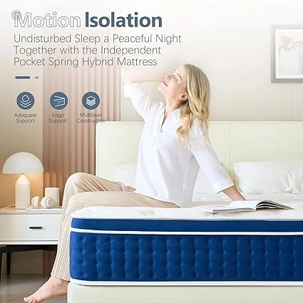 Hybrid bed with 365-night trial for risk-free purchase