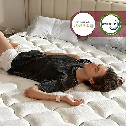 10-inch thick SLUMBERCARE queen mattress measuring