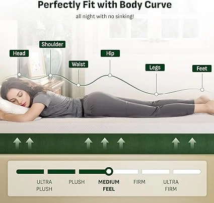 Softa cooling gel mattress with breathable bamboo fabric