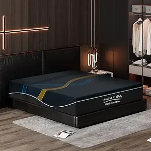 Sogesfurniture queen size bamboo charcoal gel memory foam mattress