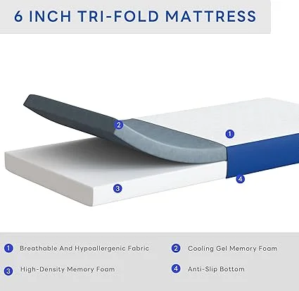 SogesSleep foldable mat used for yoga practice