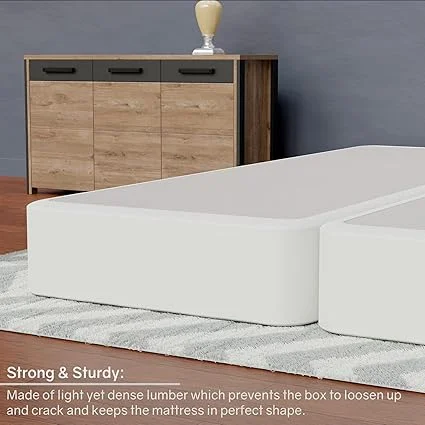 Split coil box spring mattress support system with durable construction