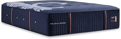 Stearns & Foster mattress with memory foam and Euro pillow top for premium comfort