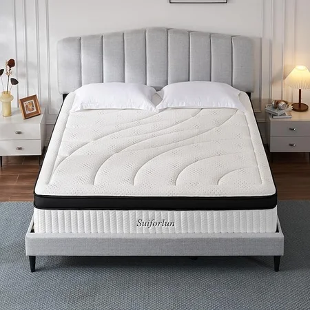 Suiforlun mattress with 120-night trial period label and sleep guarantee