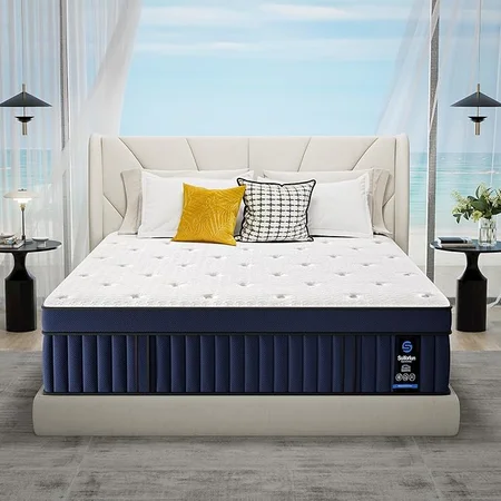 Suiforlun hybrid mattress with cooling ice silk cover