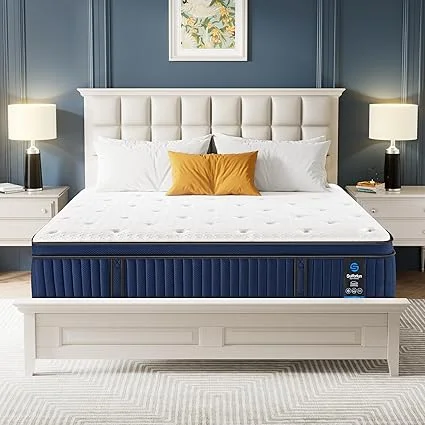 Suiforlun queen mattress in box with cooling fabric cover