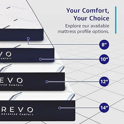 Supportive gel foam mattress contouring to body for back pain relief