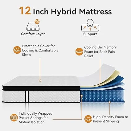 Susalt queen mattress in a box, easy to setup and expand for immediate use