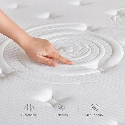 Sweetnight hybrid king mattress with breathable cover for pressure relief
