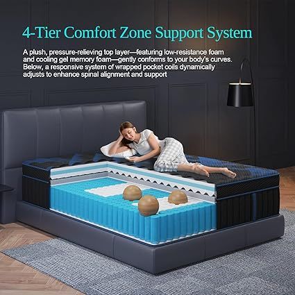 CertiPUR-US certified SYPIALNIA hybrid mattress