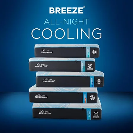 King size Tempur-Pedic ProBreeze mattress providing balanced sleep comfort and support