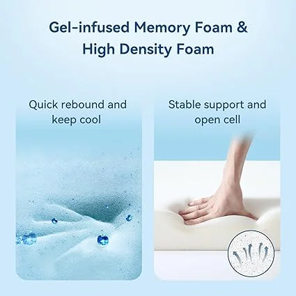 Cool and skin-friendly TERISTE mattress that is fiberglass free for safety