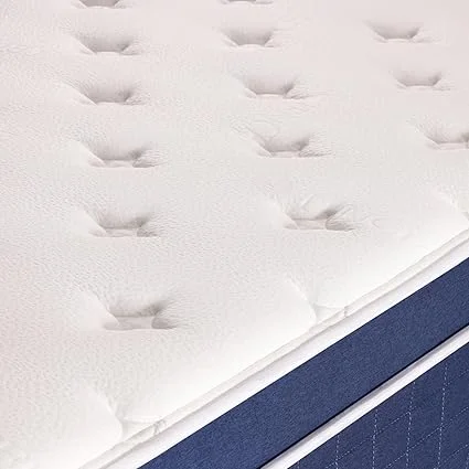 Blue cooling gel memory foam layer for temperature regulation
